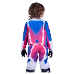 Bluza cross dziecięca FOX JUNIOR 180 COLLECT BLUE/PINK czarny różowy