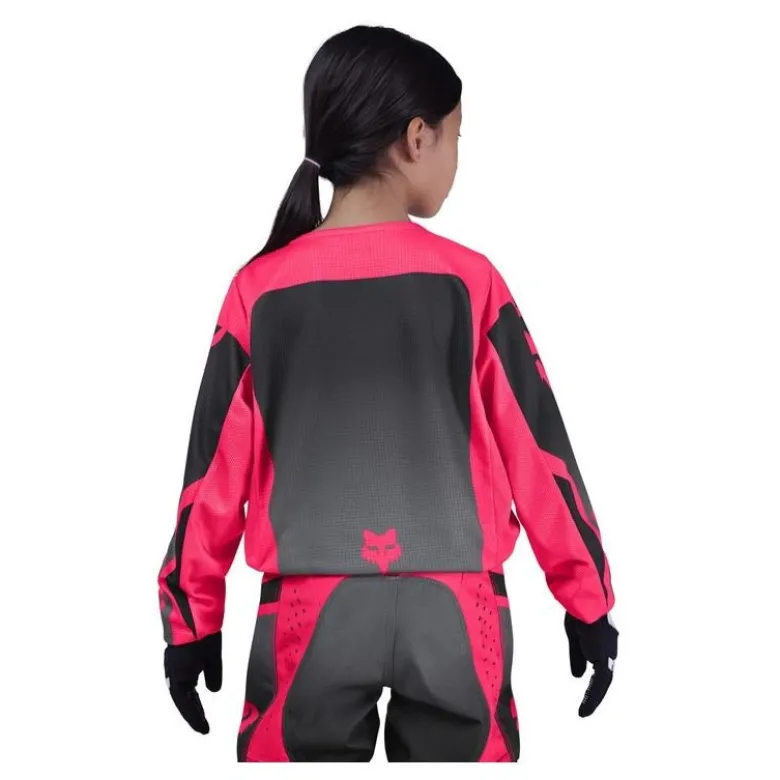 Bluza cross dziecięca FOX JUNIOR GIRLS 180 SHIELD BLACK/PINK czarny różowy
