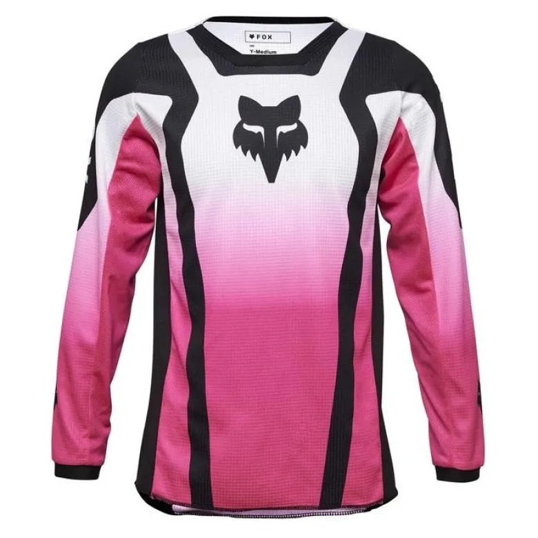 Bluza cross dziecięca FOX JUNIOR GIRLS 180 LEAN BLACK/PINK czarny różowy