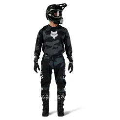 Bluza cross FOX 180 BNKR BLACK CAMO czarny szary