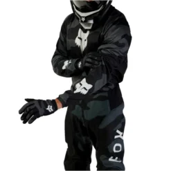 Bluza cross FOX 180 BNKR BLACK CAMO czarny szary