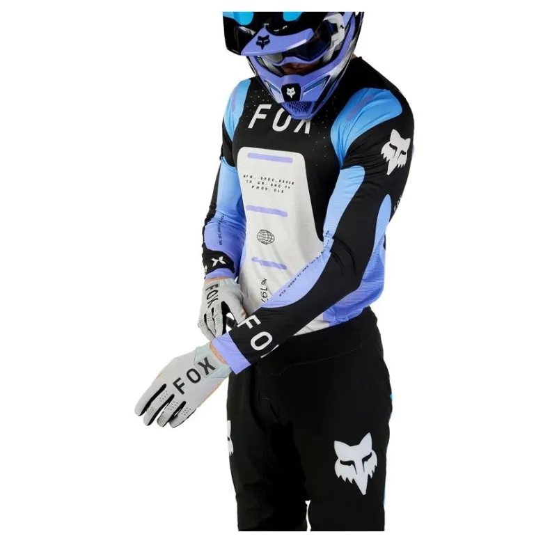 Bluza cross FOX FLEXAIR MAGNETIC BLACK/PURPLE czarny fioletowy