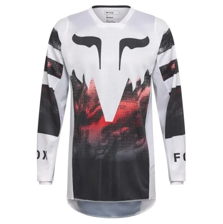 Bluza cross FOX 180 KAIROS WHITE/FLUO RED biały czerwony fluo