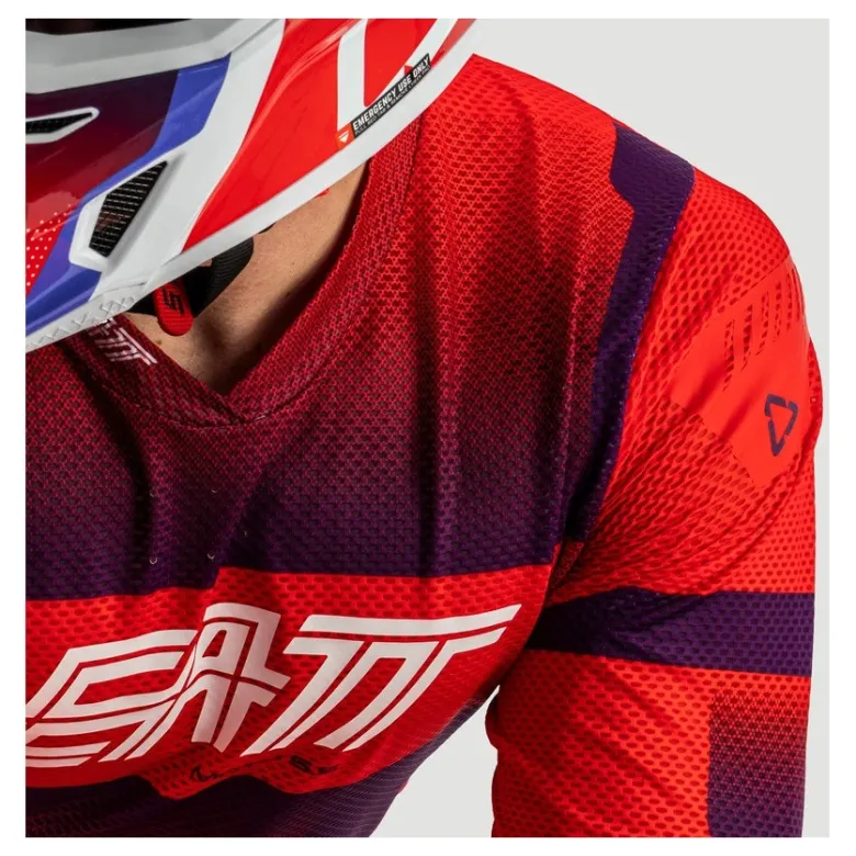 Bluza cross LEATT MOTO 5.5 ULTRAWELD SUNBURN czerwony