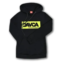 Bluza damska DAVCA LOGO FLUO czarny żółty fluo