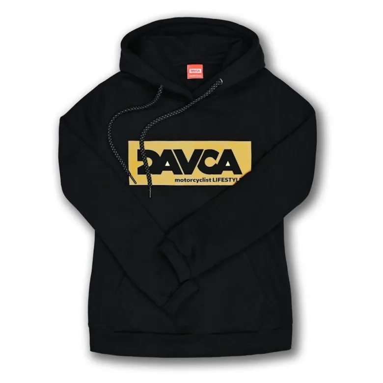 Bluza damska DAVCA LOGO GOLD czarny złoty