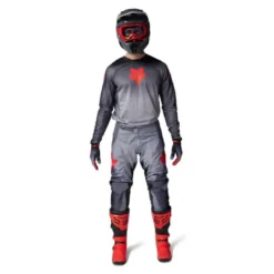 BLUZA FOX 180 INTERFERE GREY/RED