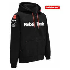 Bluza REBELRUSH ZIP BLACK czarny
