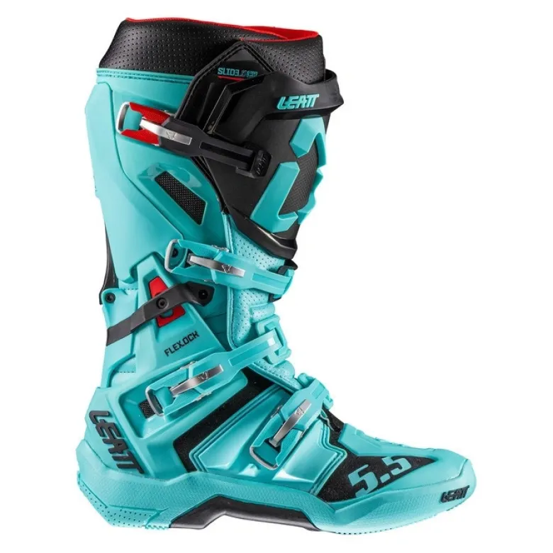 Buty cross LEATT 5.5 FLEXLOCK TEAL niebieski czarny