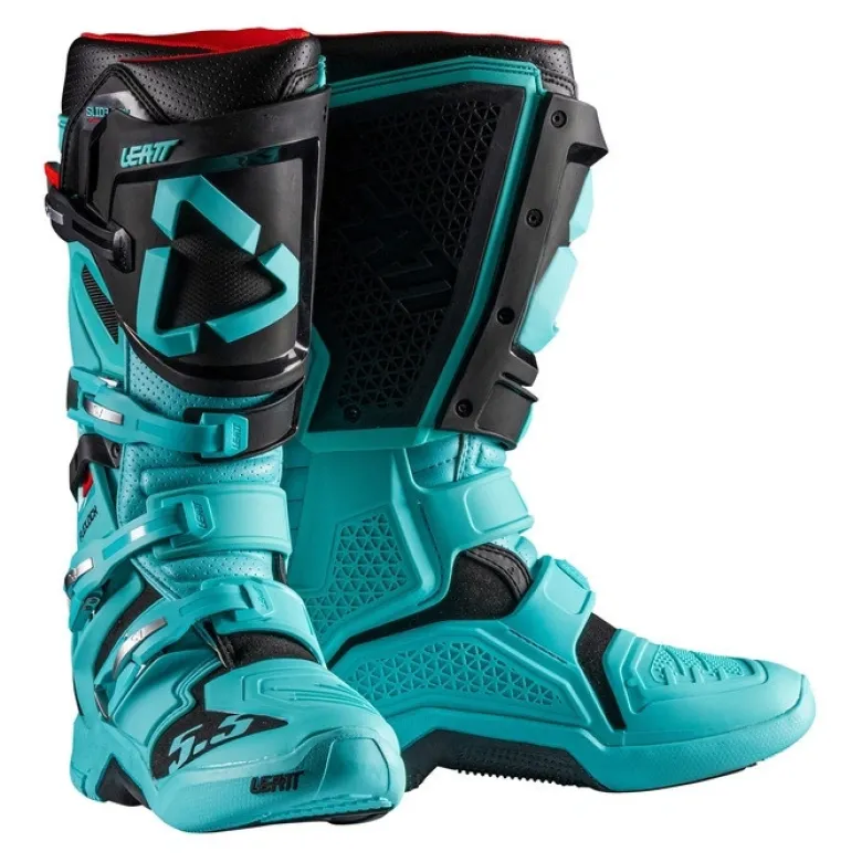 Buty cross LEATT 5.5 FLEXLOCK TEAL niebieski czarny