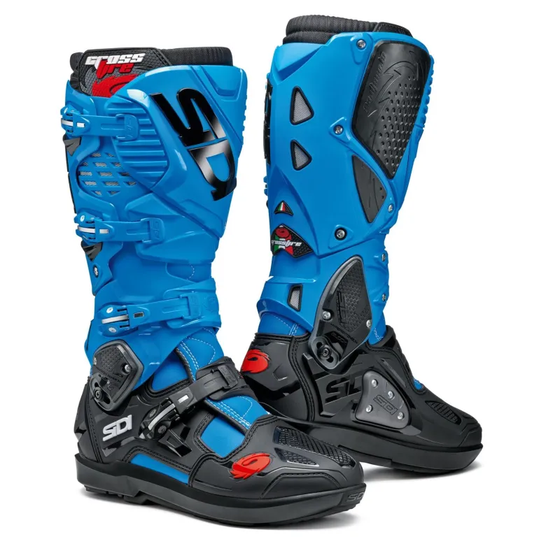 Buty cross SIDI CROSSFIRE 3 SRS LIGHT BLUE/BLACK niebieski czarny