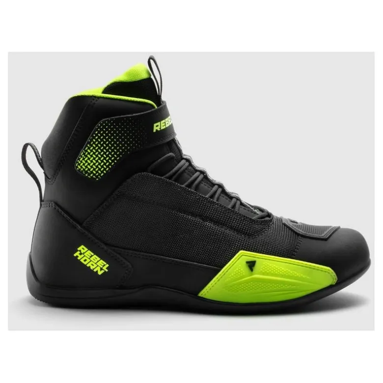 Buty krótkie REBELHORN SWIFT BLACK/FLUO YELLOW czarny żółty fluo