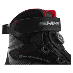 Buty motocyklowe krótkie miejskie Shima Exo Vented czarny-czerwony
