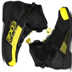 Buty motocyklowe krótkie Shima Edge Vent Men czarny-zółty fluo