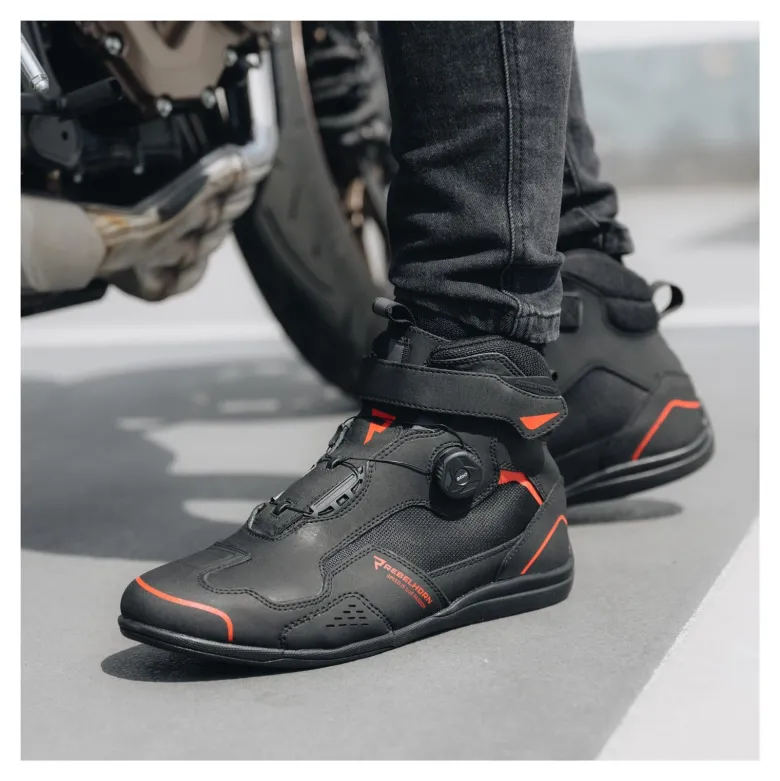 Buty motocyklowe Rebelhorn Spark II czarny-czerwony