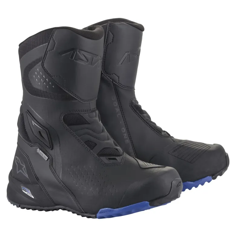 Buty turystyczne ALPINESTARS RT-8 GORE-TEX GORE-TEX BLACK/BLUE czarny niebieski