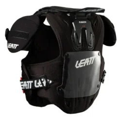Buzer dziecięcy LEATT FUSION VEST 2.0 JUNIOR z osłoną szyi BLACK czarny