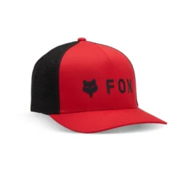 Czapka z daszkiem FOX ABSOLUTE FLEXFIT FLAME RED czerwony fluo