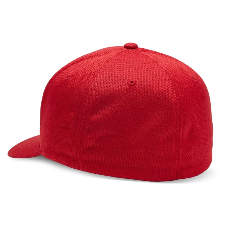Czapka z daszkiem FOX HEAD TECH FLEXFIT FLAME RED czerwony