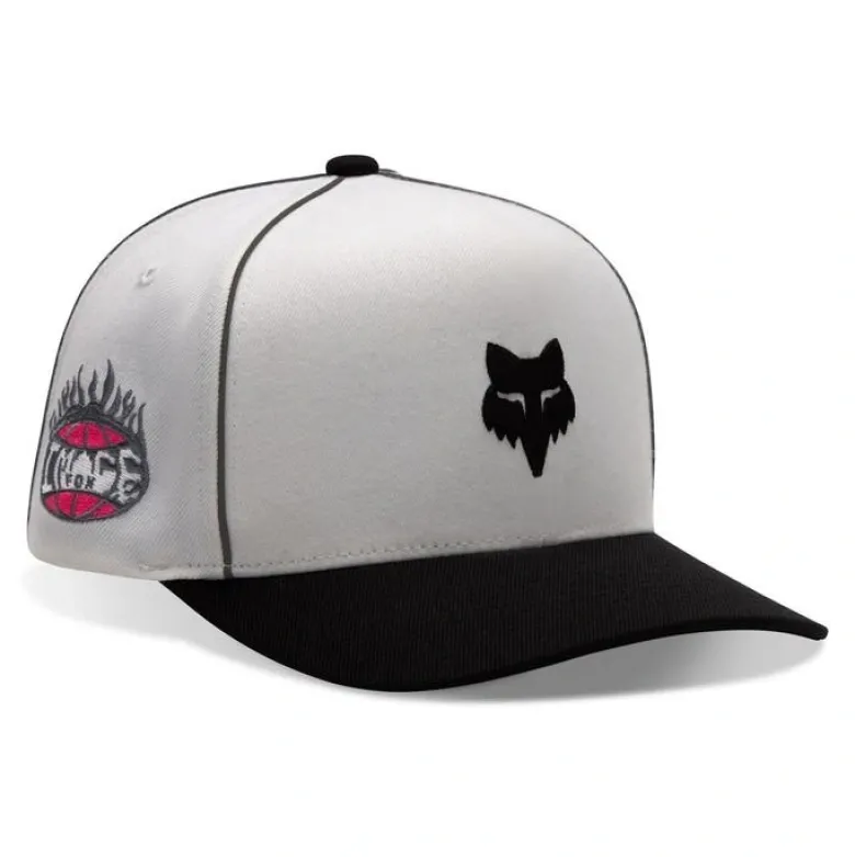 Czapka z daszkiem FOX SNAPBACK WHITE biały