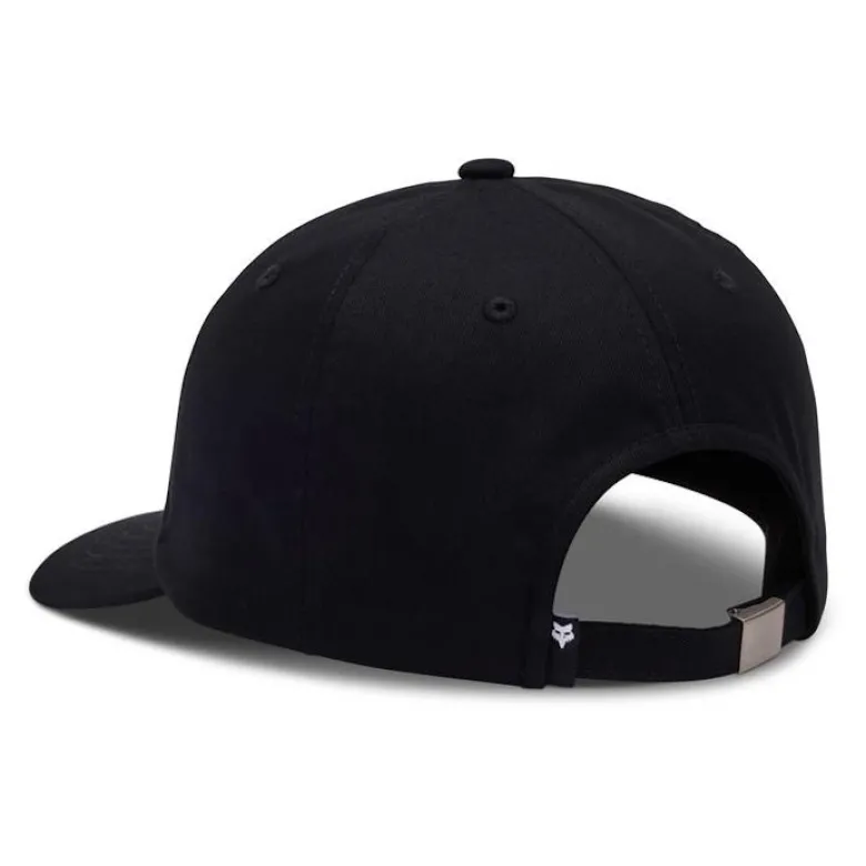 Czapka z daszkiem FOX WORDMARK ADJUSTABLE BLACK/WHITE czarny biały