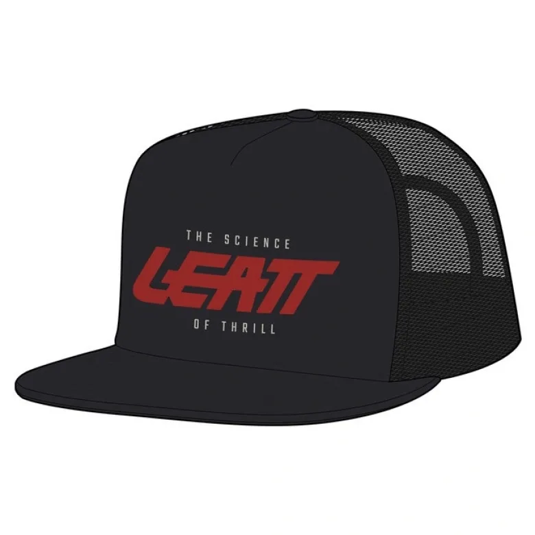 Czapka z daszkiem LEATT TRUCKER BLACK czarny