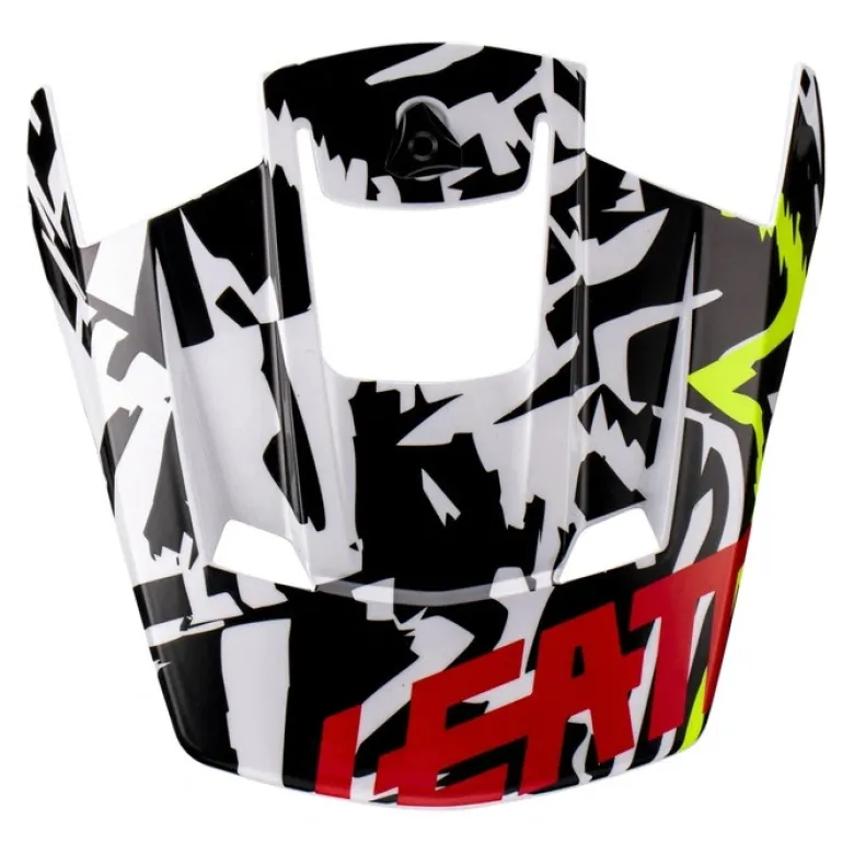 Daszek do kasku LEATT MOTO 3.5 JUNIOR ZEBRA czarny biały