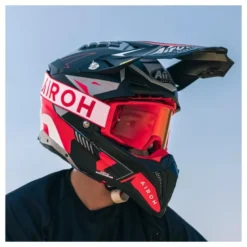 Gogle motocyklowe AIROH BLAST XR1 RED MATT czerwony