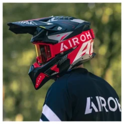 Gogle motocyklowe AIROH BLAST XR1 RED MATT czerwony