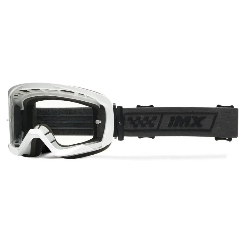 Gogle motocyklowe IMX ENDURANCE RACE WHITE GLOSS/BLACK SZYBA DARK SMOKE + CLEAR biały czarny