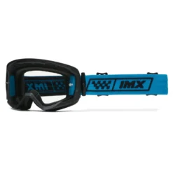 Gogle motocyklowe IMX ENDURANCE RACE BLACK MATT/BLUE SZYBA IRIDIUM BLUE + CLEAR czarny mat niebieski