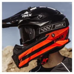 Gogle motocyklowe IMX ENDURANCE RACE BLACK MATT/GREY SZYBA DARK SMOKE + CLEAR czarny mat szary