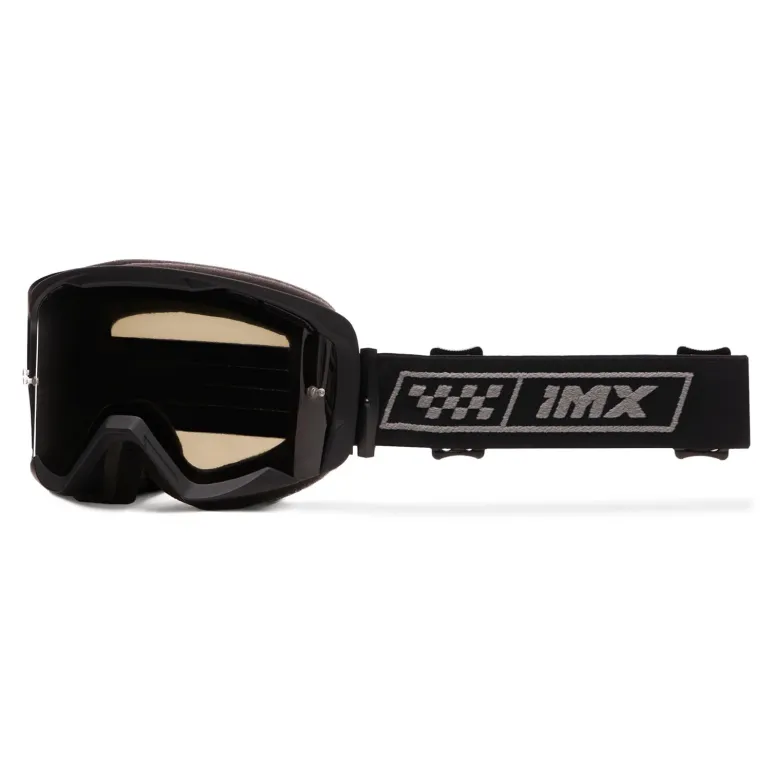Gogle motocyklowe IMX ENDURANCE RACE BLACK MATT/GREY SZYBA DARK SMOKE + CLEAR czarny mat szary