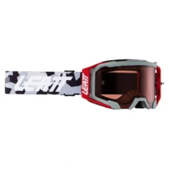 Gogle motocyklowe LEATT VELOCITY 5.5 UC 32 VLT FORGE ROSE szary czerwony