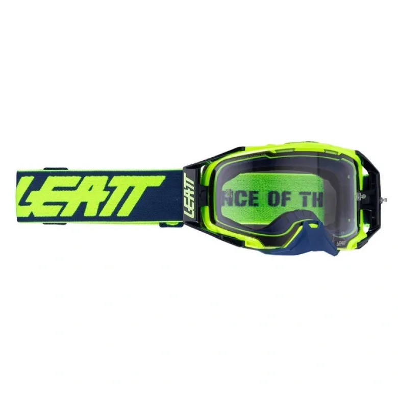 Gogle motocyklowe LEATT VELOCITY 6.5 CRYZTAL 75 VLT LIME PURPLE zielony