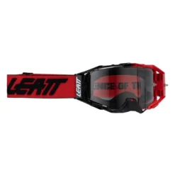 Gogle motocyklowe LEATT VELOCITY 6.5 PHOTOCROMIC ADAPTIVE 28-80 VLT RED LIGHT GREY czerwony