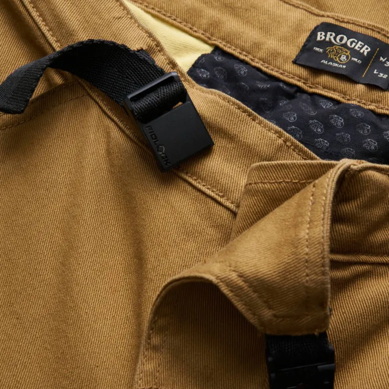 Jeansy motocyklowe BROGER ALASKA II JOGGER FIT CARAMEL beżowy