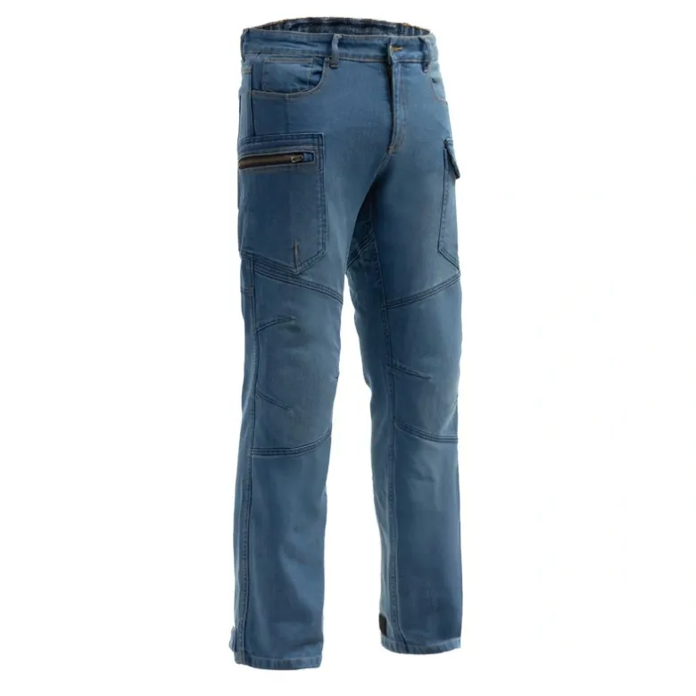 Jeansy motocyklowe BROGER BRONX BLUE niebieski