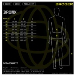 Jeansy motocyklowe BROGER BRONX BLUE niebieski