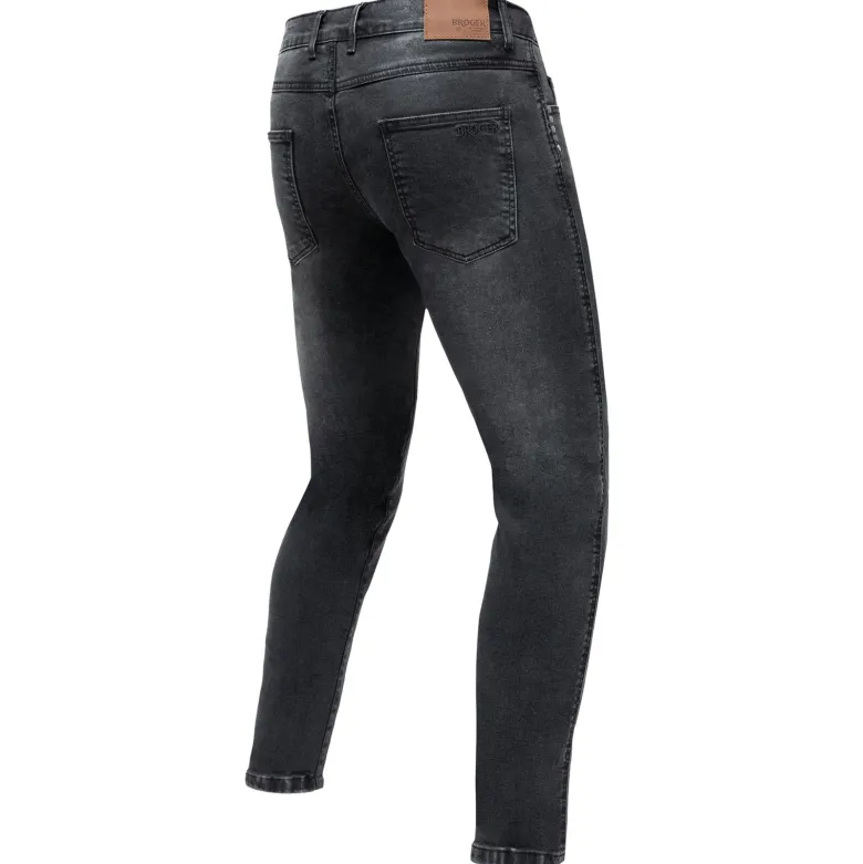 Jeansy motocyklowe BROGER CALIFORNIA WASHED GREY szary