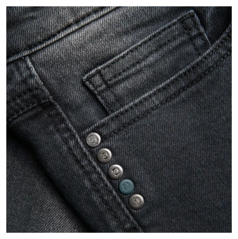 Jeansy motocyklowe BROGER CALIFORNIA WASHED GREY szary