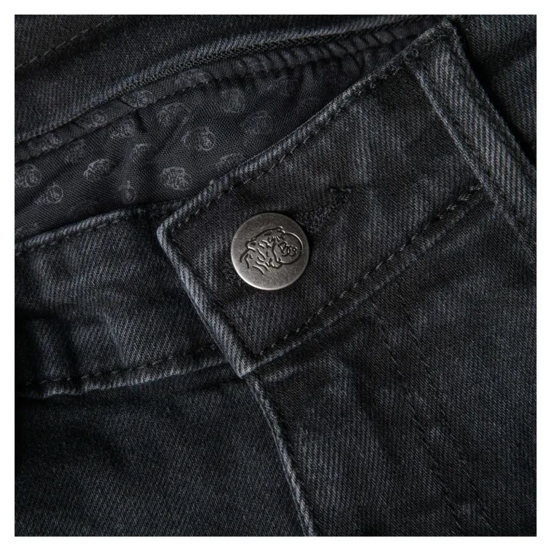 Jeansy motocyklowe BROGER CALIFORNIA WASHED GREY szary