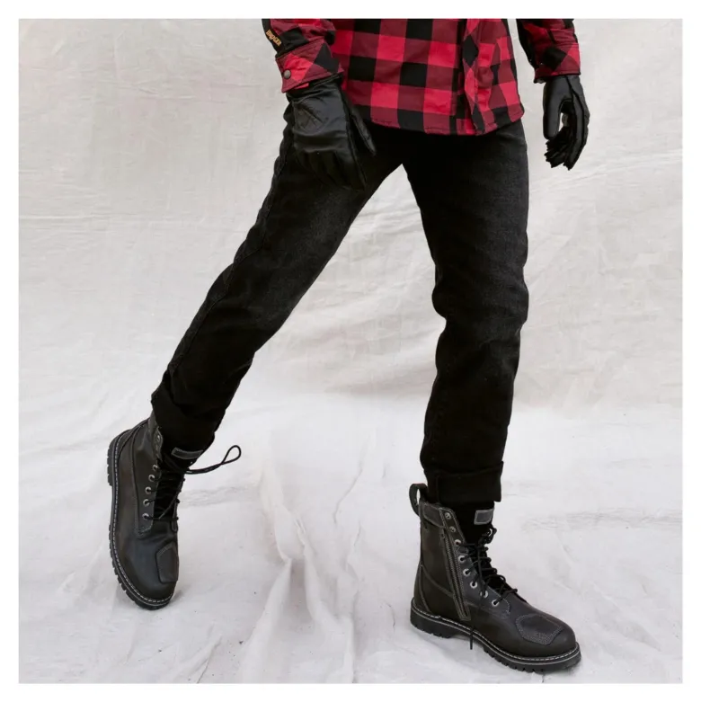 Jeansy motocyklowe BROGER CALIFORNIA WASHED GREY szary