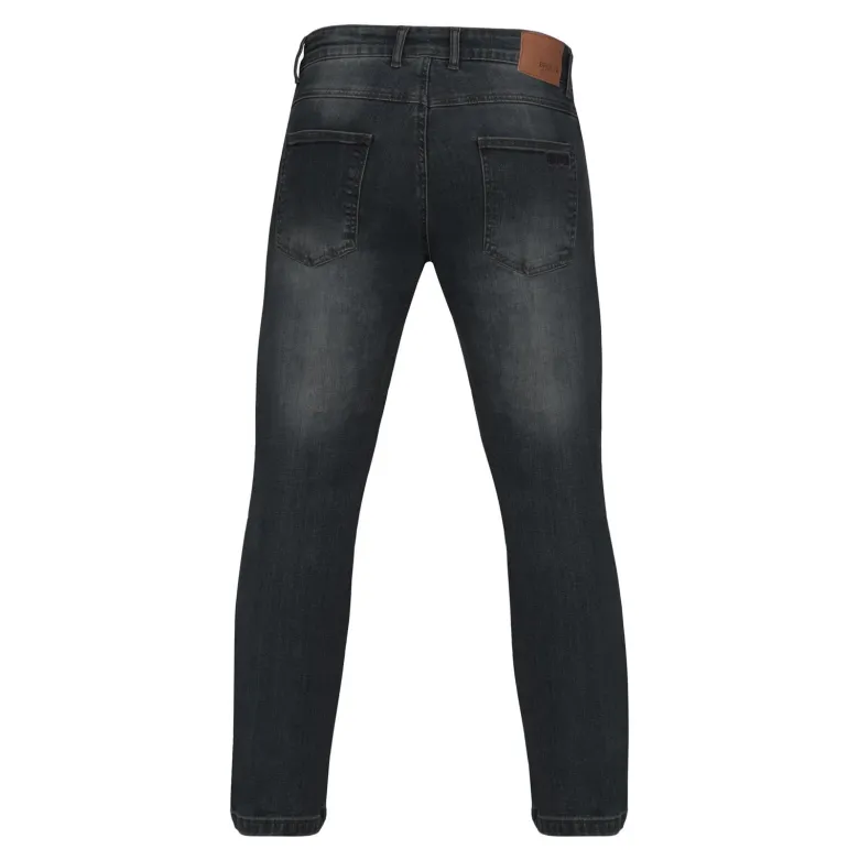 Jeansy motocyklowe BROGER CALIFORNIA WASHED BLACK czarny