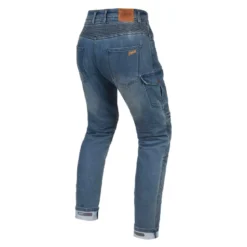 Jeansy motocyklowe BROGER OHIO WASHED BLUE niebieski