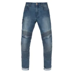 Jeansy motocyklowe BROGER OHIO WASHED BLUE niebieski