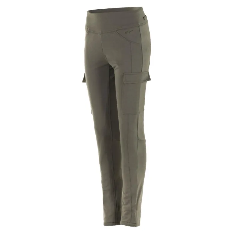 Jeansy motocyklowe damskie ALPINESTARS IRIA LADY MILITARY GREEN zielony