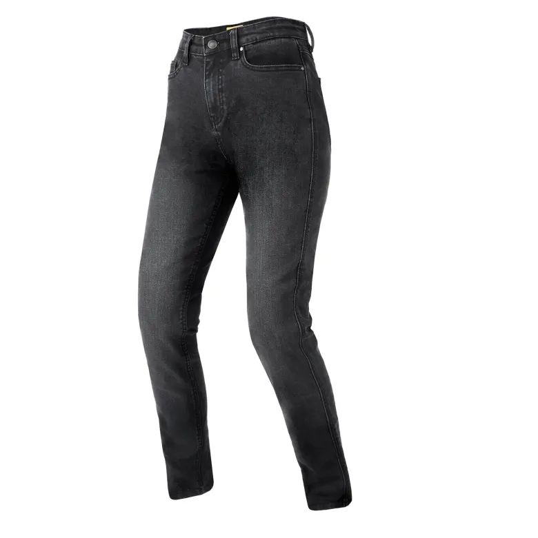 Jeansy motocyklowe damskie BROGER FLORIDA II LADY SLIM FIT WASHED BLACK czarny