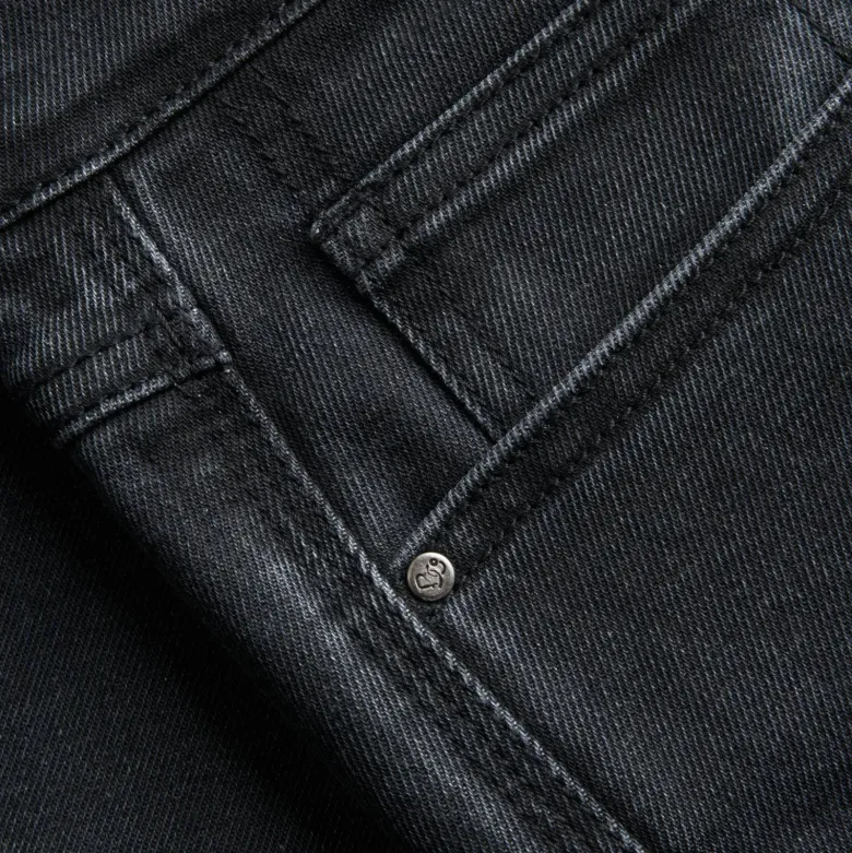 Jeansy motocyklowe damskie BROGER FLORIDA II LADY SLIM FIT WASHED BLACK czarny