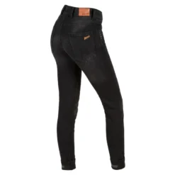 Jeansy motocyklowe damskie BROGER FLORIDA WASHED BLACK czarny